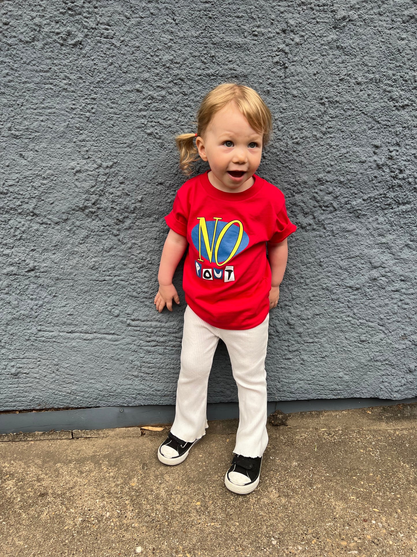 NO POUT Kids Tee
