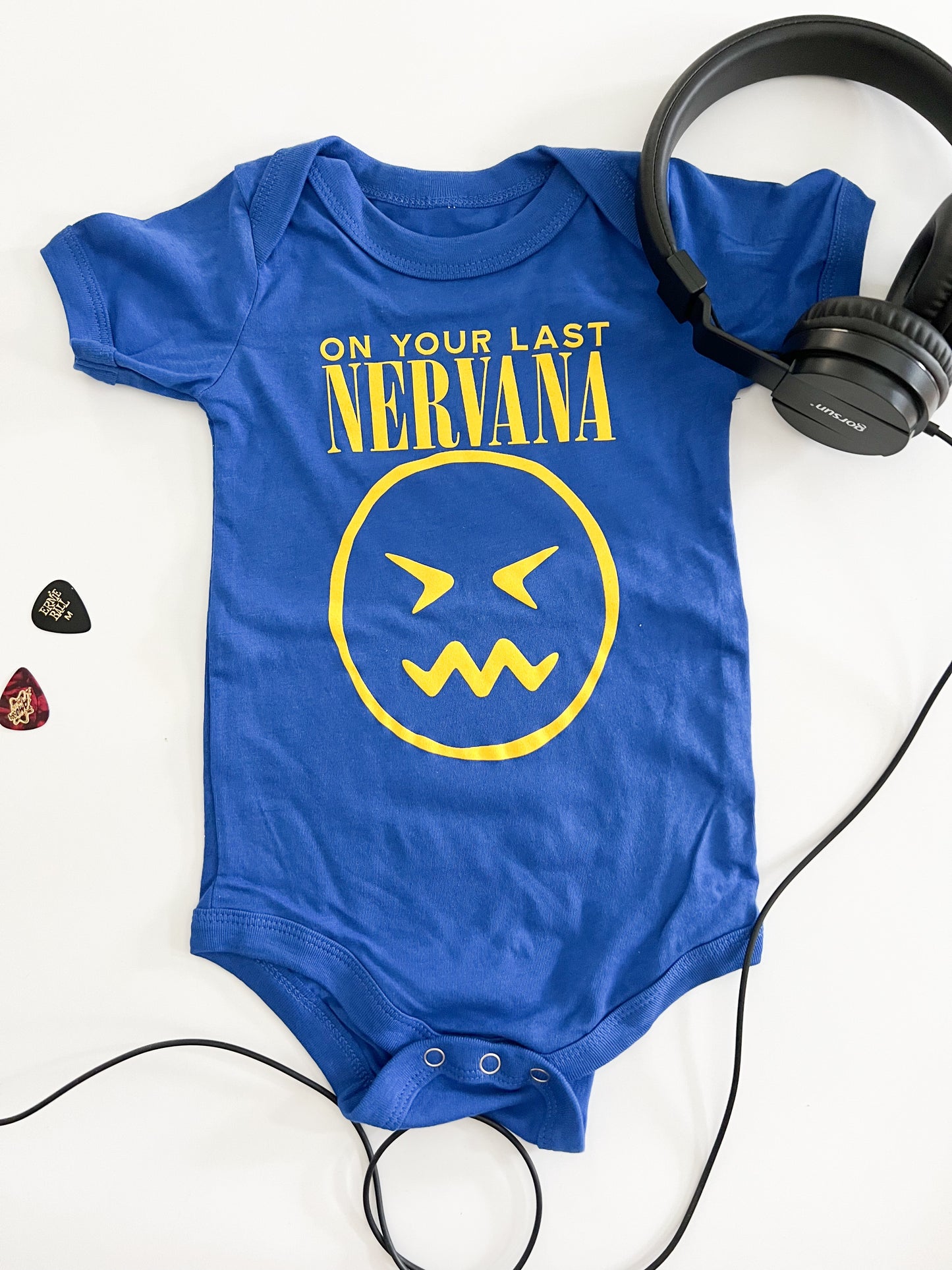 ON YOUR LAST NERVANA Baby Bodysuit