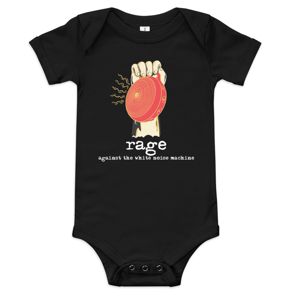 rage against the white noise machine baby bodysuit