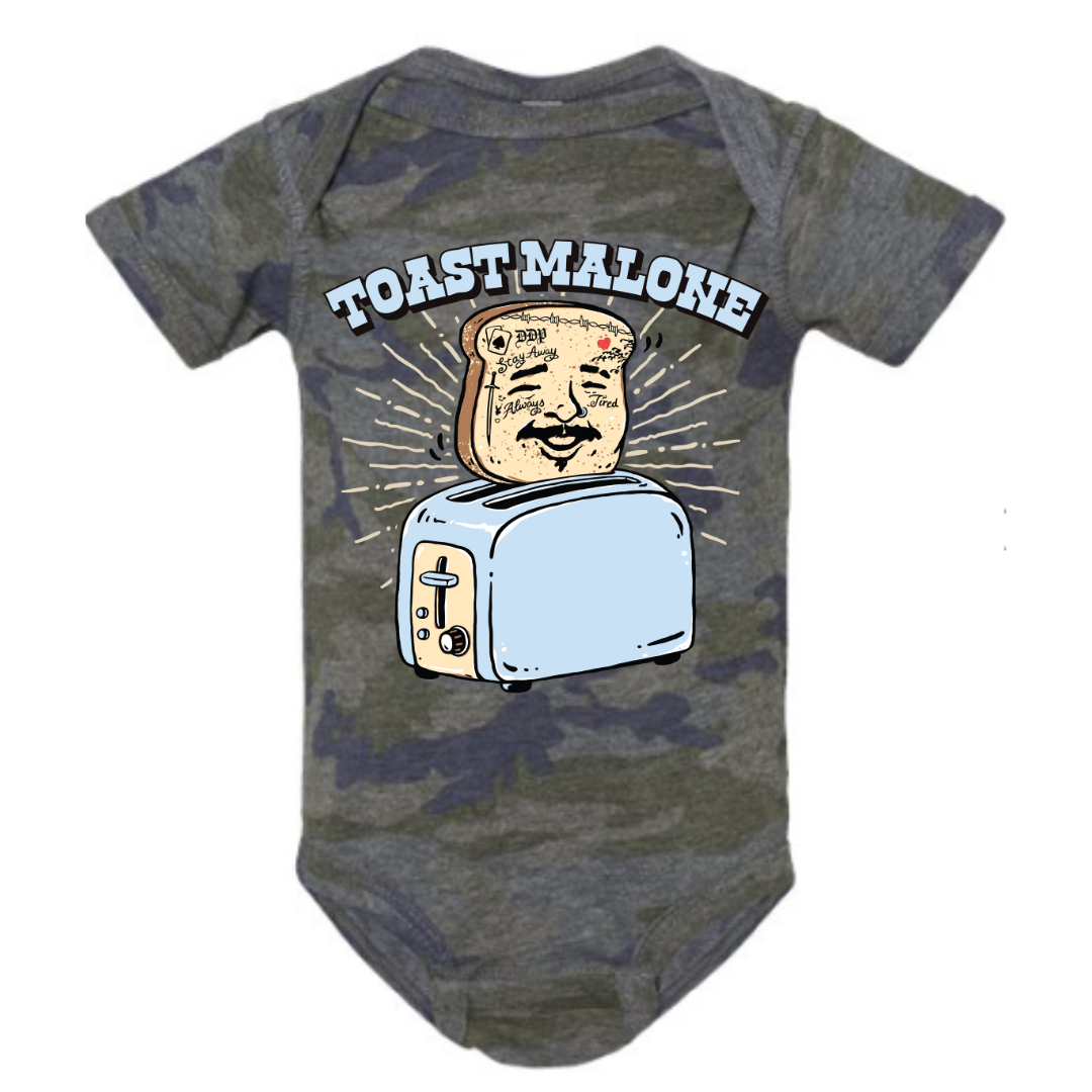 TOAST MALONE Baby Bodysuit