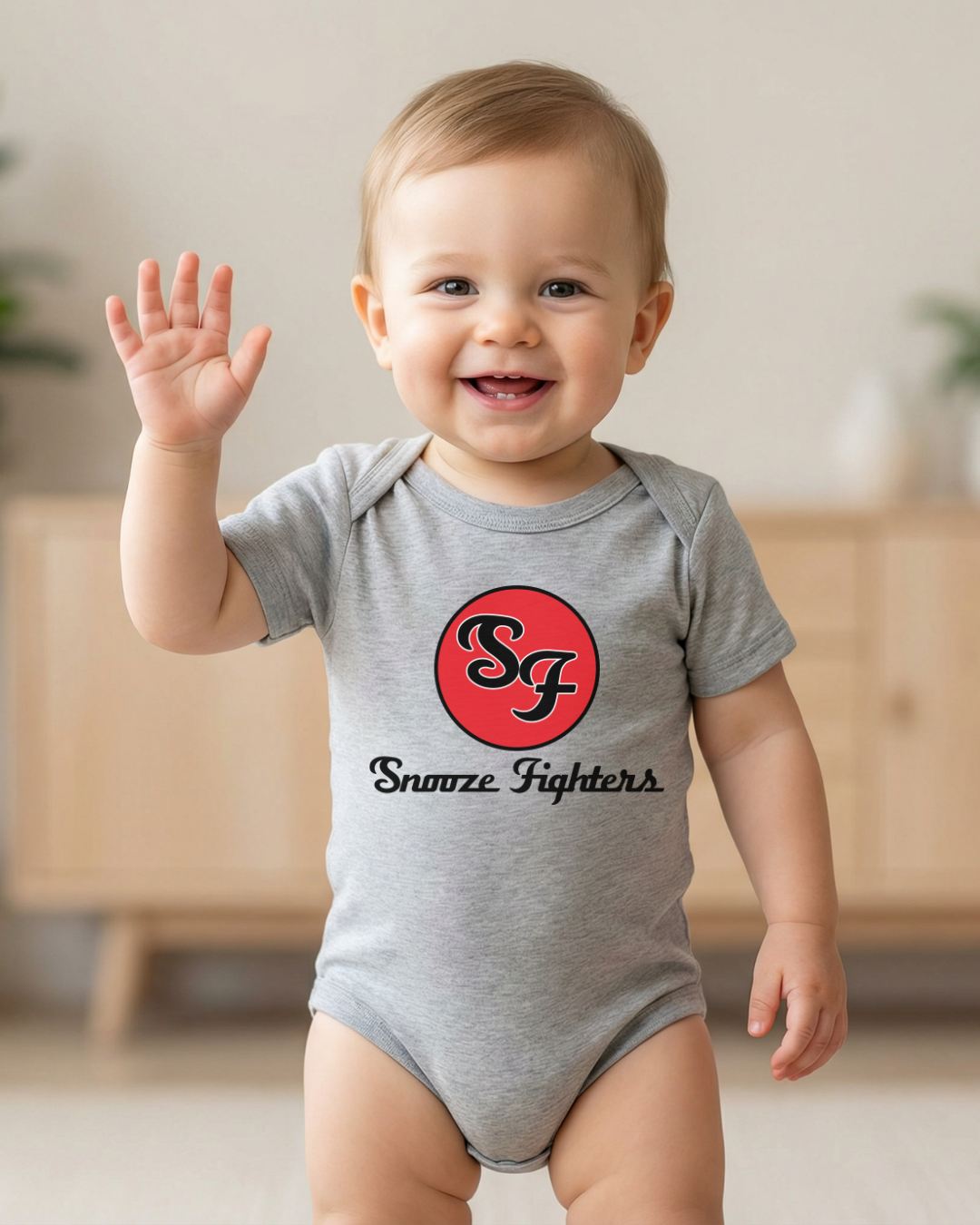 SNOOZE FIGHTERS Baby Bodysuit