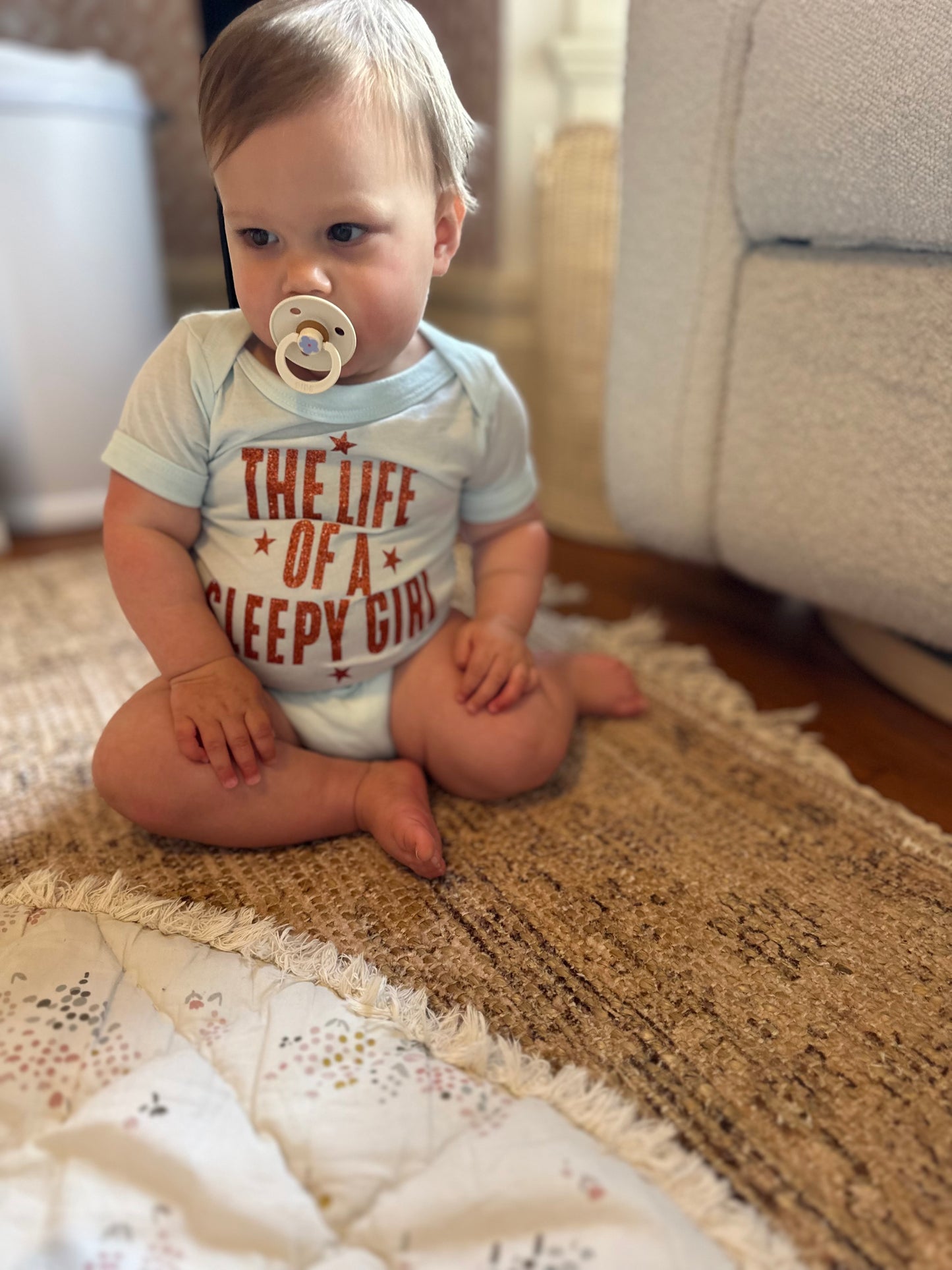 LIFE OF A SLEEPYGIRL Baby Bodysuit