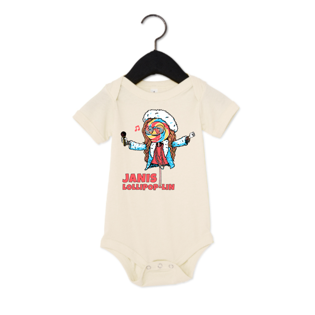 janis lollipoplin baby onesie in natural